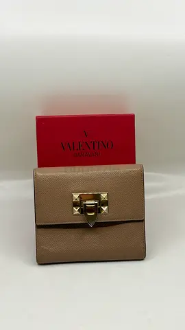 Valentino Garavani Nude Leather Wallet