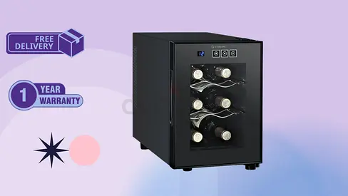 Stirling 6 Bottle Mini Wine Cooler - Brand New
