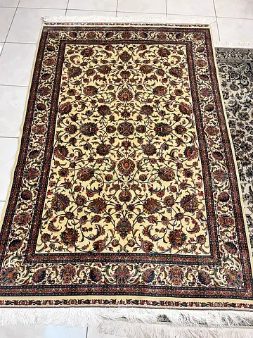 Elegant silk machine Persian Rug
