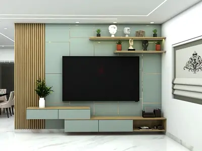 Tv unit wall design