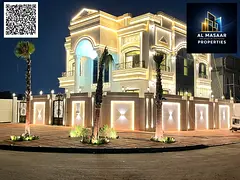 A corner villa with a luxurious classic design, including registration and ownership fees, a prime l
