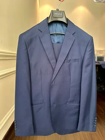 Stylish Navy Blue Suit Jacket by Emporio