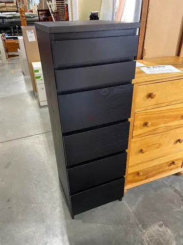 Sleek Black Chest of Drawers