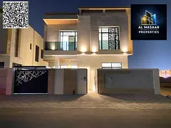 Luxury super deluxe villa for sale in Al Yasmeen area, Ajman, price includes electricity and water.