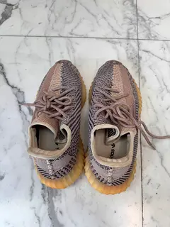 ash pearl yeezy 350 on feet
