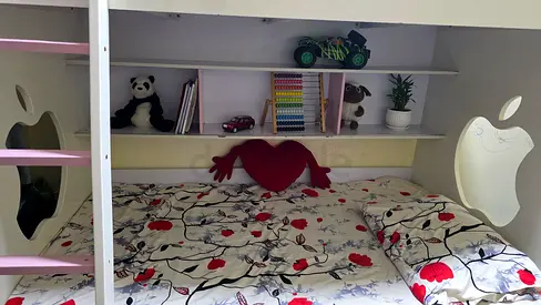 Charming Baby Bed with Storage and Accessories