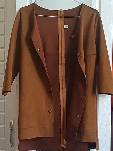 Stylish Brown Button-Up Cardigan