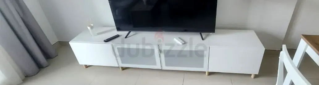 Modern White TV Stand