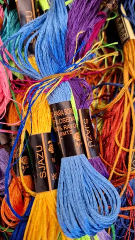 Colorful Embroidery Threads