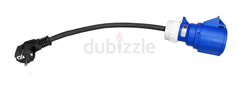 32A Blue CEE Socket to 16A EU Schuko Plug