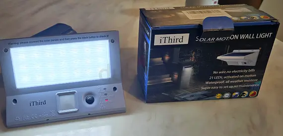 Solar Motion Wall Light for Villa number