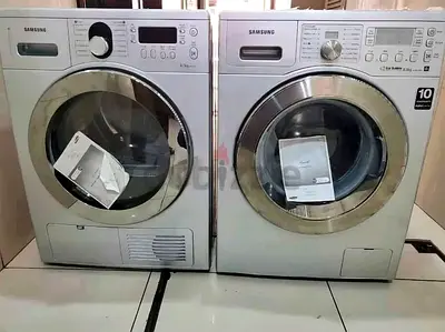 Samsung silver 8kg washer and dryer Set for Sale, free delivery installation