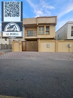 🏡 Villa for rent in Al Zahia, electricity included, 5 master bedrooms, living room and majlis, ya