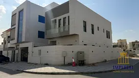 Villa for sale in Al Yasmin area. Privately built. Corner lot on two streets. Close to Al Rahmaniya.