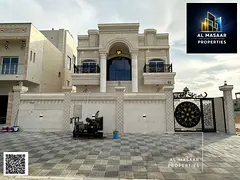 A luxurious villa for sale, combining elegance, comfort, and an ideal location in one of Ajman's