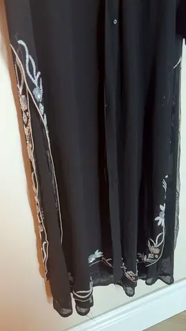 Elegant Black Embroidered Abaya
