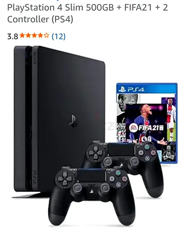 (used for 3 months) PlayStation 4 Slim 500Gb with FIFA 21 and Controller
