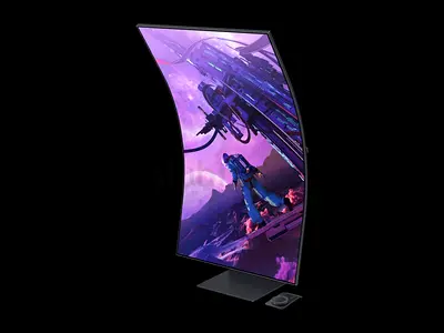 Samsung LS55BG970NMXUE is the Samsung Odyssey Ark, a massive 55-inch curved (1000R) 4K UHD