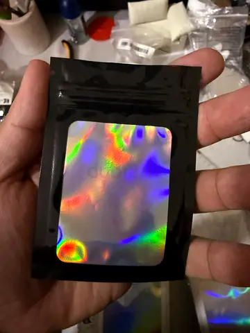 Holographic plastic packaging black 400 Pcs