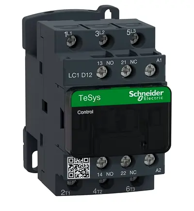 TeSys D contactor - 3P(3 NO) - AC-3 - = 440 V 12 A - 220 V AC coil