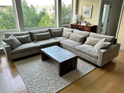 Harmony Corner feather 🪶 filled sectional sofa