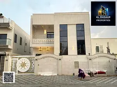 A luxurious villa for sale, combining elegance, comfort, and an ideal location in one of Ajman's