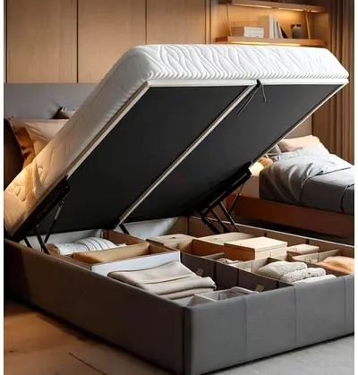 New luxury Comfortable 180*200 king size bed with hydraulic storage