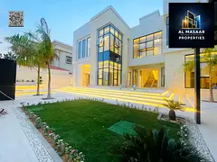 A luxury villa in the most prestigious area of ​​Ajman with a private pool, including electricit