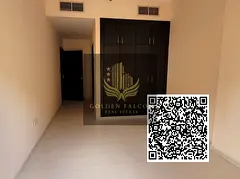 A large two-bedroom apartment in Emirates City, Ajman, with a podium view and a large balcony is per