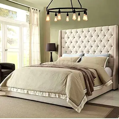 Modern Bed with Elegant Headboard