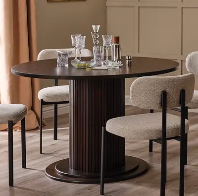 Conway 4-Seater Dining Table in Wenge, 120x75cm