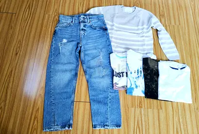 Brand new Zara jumper, denim jean  t-shirts (8 to 10 years old)