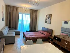 Hurry Now@@ Amazing fully furnished studio only 3899 including Dewa in diamond views 2_ JVC