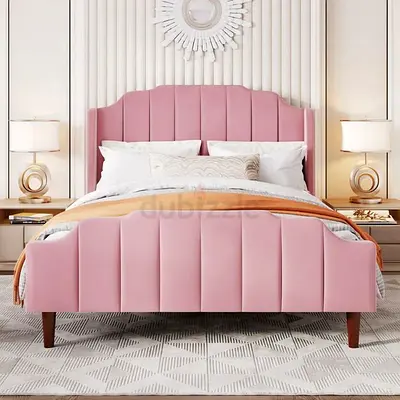Beautiful Pink King Size Bed