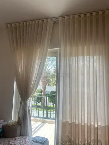 Elegant Sheer Double Layer Curtains for a Bright Atmosphere