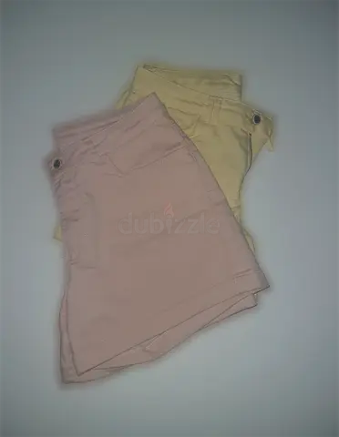 Stylish Womens Shorts in Pink and Yellow