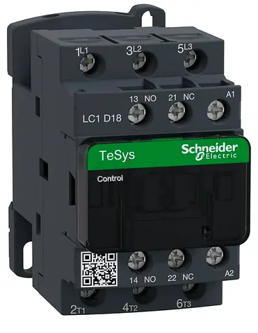 TeSys D contactor - 3P(3 NO) - AC-3 - = 440 V 18 A - 220 V AC coil