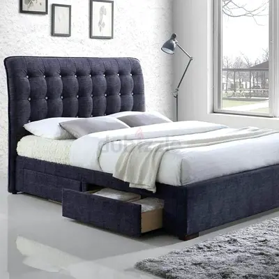 Comfortable and Stylish King Size Bed with Storage