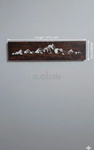 Length: 35.5 inches,Breadth: 11 inches (string art)Mountain Wall Art for Home Decor