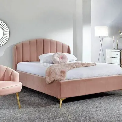 Elegant Blush Pink Bed