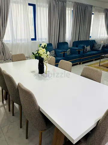 Modern Dining Table with Elegant Chairs