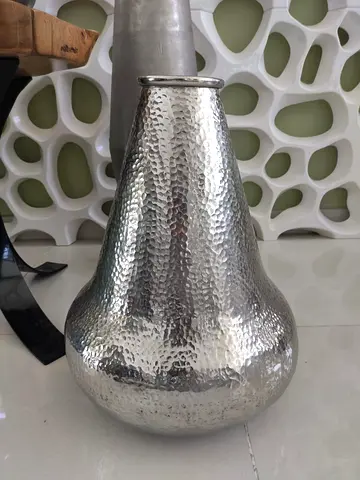 The One Hammered Silver Decorative Vase
