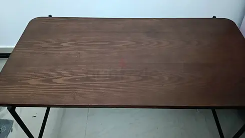 premium Quality -  COFFE TABLE - BLACK METAL FRAME WITH REAL WOOD TOP