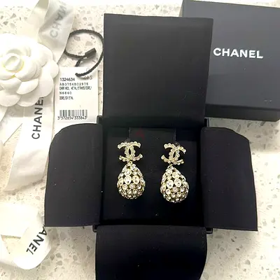 Chanel Pearl Drop Earrings