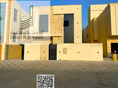 Villa for sale in Ajman, Al Yasmeen area. The villa consists of 5 master bedrooms, a living room, 2