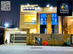 Two-story villa with a rooftop terrace for rent in one of Ajman's most prestigious areas. Receiv
