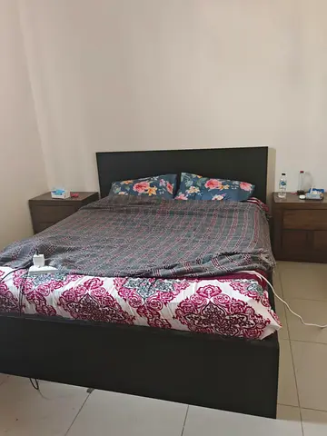 Stylish Bed with Cozy Bedding Set