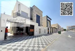 Villa for sale in Ajman Al Yasmeen The villa consists of 5 master bedrooms, a majlis a bathroom, a h