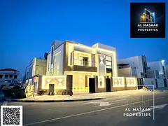 A luxurious villa for sale, combining elegance, comfort, and an ideal location in one of Ajman's