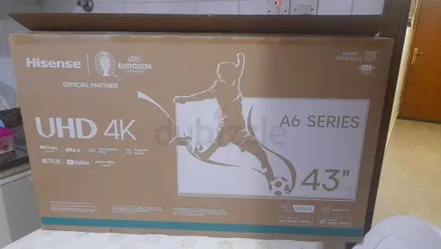Hisense 43 UHD 4K A6 Series Smart TV